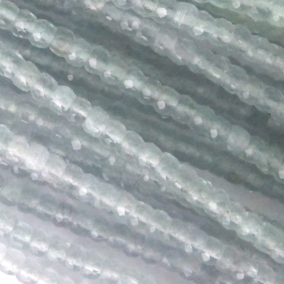 Cg 2x3mm rond Catseye GREY 90pcs