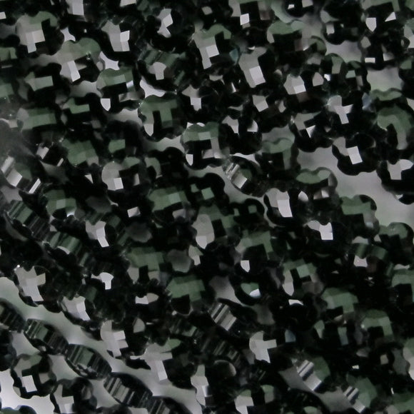 Cg 6mm 4 Leaf Clover Black 35pcs