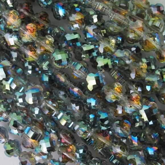 Cg 6mm 4 Leaf Clover Marine AB 35pcs