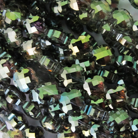 Cg 8mm 4 Leaf Clover Teal AB 20pcs