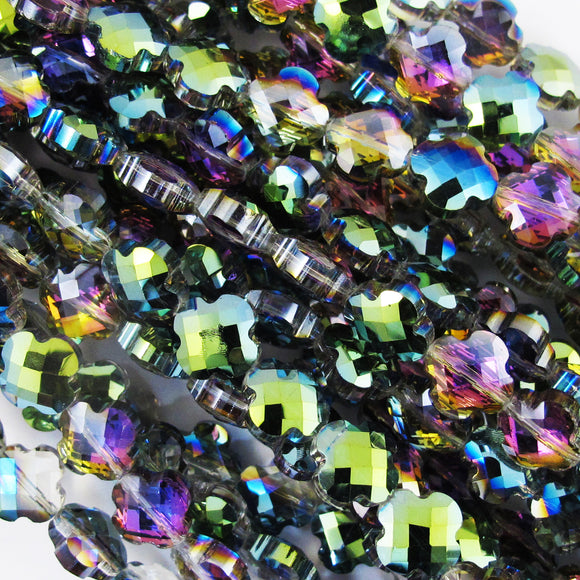 Cg 8mm 4 Leaf Clover Vitrail AB 20pcs