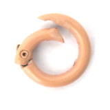 Metal 20mm rnd clasp SALMON 6pcs