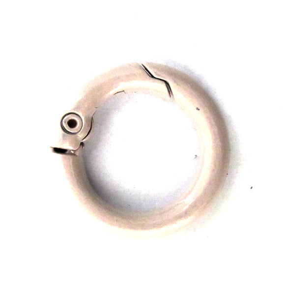 Metal 20mm rnd clasp MAUVE 6pcs