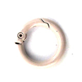 Metal 20mm rnd clasp MAUVE 6pcs