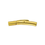 Metal 2mm cord clasp 25mm Gold HQ 1pc