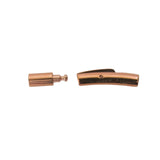 Metal 2mm cord clasp 25mm R Gold HQ 1pc