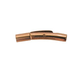 Metal 2mm cord clasp 25mm R Gold HQ 1pc