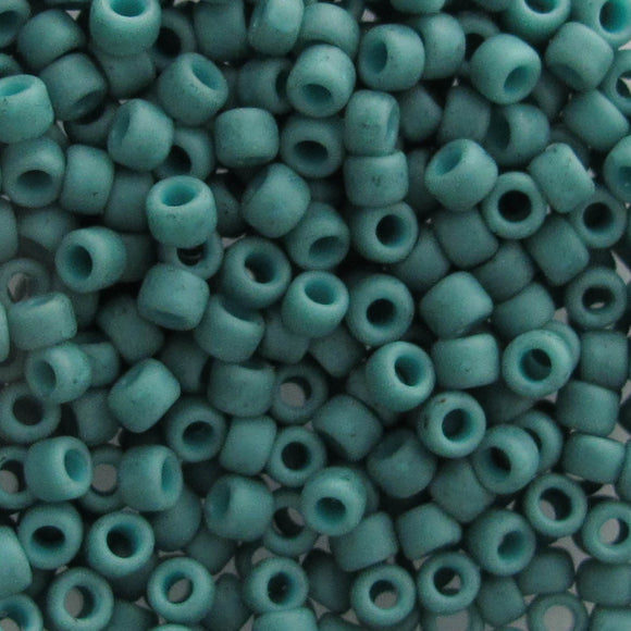 Toho #8 2604F rnd mat sem glaz turq 10g
