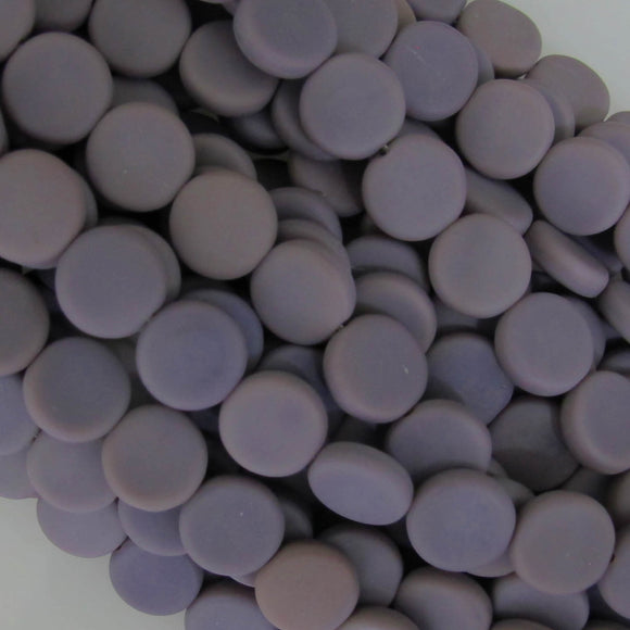 Cz 10mm coin matt lavender 18pc