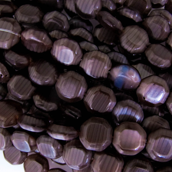 Cz 12mm octag peral chocolate 14pcs