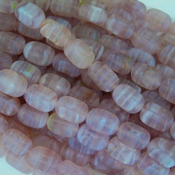 Cz 13x9mm rec 3tone matt liliac 16pcs