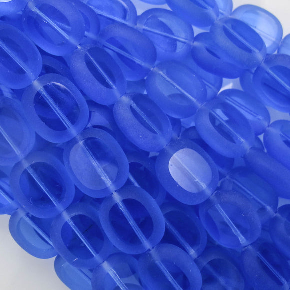 cz 14x12mm oval sapphire 12pcs