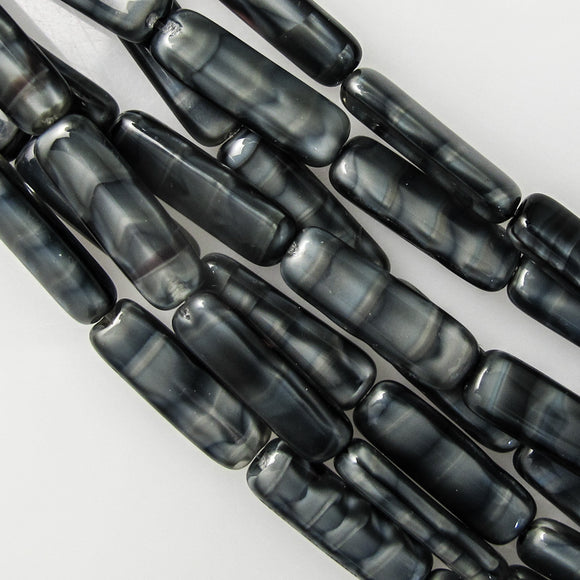 cz 17x6 rectgle bar pearl charcoal 11pcs