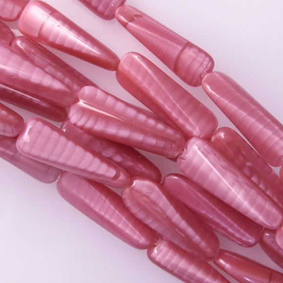 Cz17x6 twist pearlised pink 11pcs