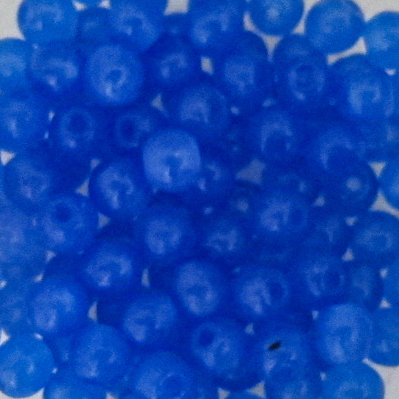 cz 4mm rd opaque blue 100pcs