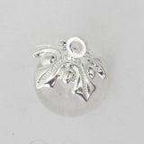 Metal 12mm bead cap + LOOP NF Sil 20pcs