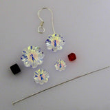 Austrian Crystals XMAS CRY AB E/R St Sil 1set for 1 earring