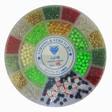 Bead kit 20 Christmas+elastic Multi mix