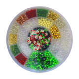 Bead kit 20 Christmas+elastic Multi mix