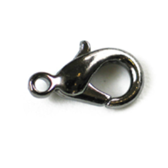 Metal 15mm parrot clasp NF Black 30pcs