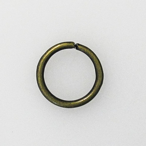 Metal 10mm x 1.2mm jumpring antbrs 100p