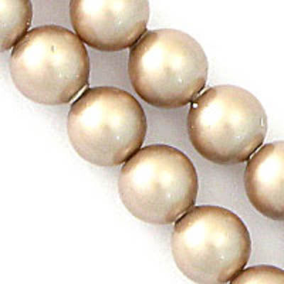 Not Available in the Prahran Store - Austrian Crystals 8mm 5810 powder almond 50p