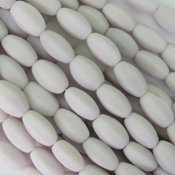 Cz 11x7mm oval 6sided matt lilac 18pcs