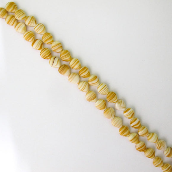 Cz 12x11mm triangle mat amb/whi 16p