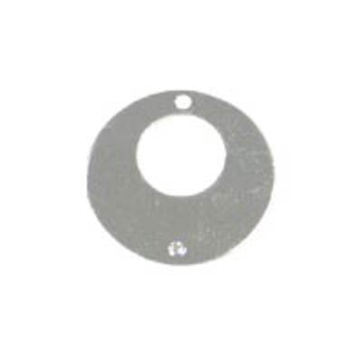 Metal 17mm rnd donut 8mm hole silver 10p