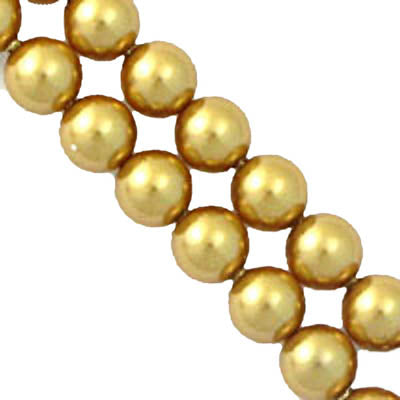 Not Available in the Prahran Store - Austrian Crystals 4mm 5810 gold 100pcs