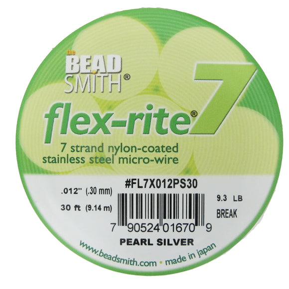 Flexrite .30mm 7str 9.3lb pearl sil 9.1m