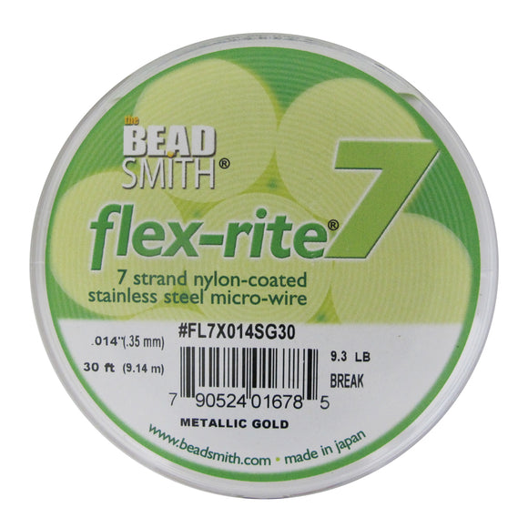 Flexrite .35mm 7str 9.3 lb met gold 9.1mtr
