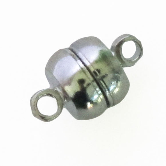 Metal 10mm magnetic clasp nickel 8pcs