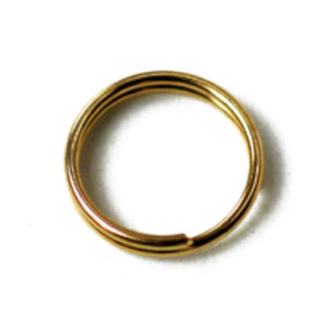 Metal 6mm split ring gold 20g/250p
