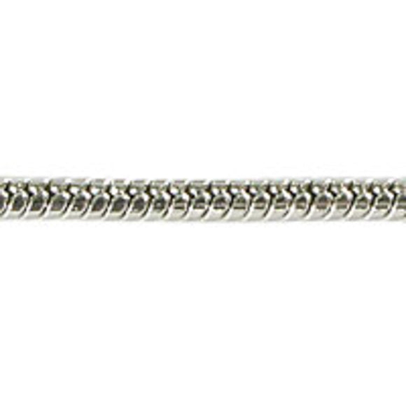 Metal chain 2.5mm rnd snake NF nkl 10mt