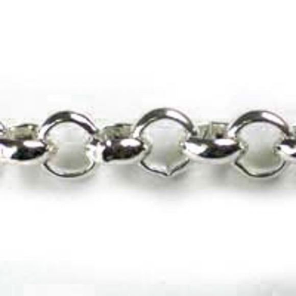 Metal chain 7mm belcher NF sil 1mt