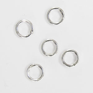 Sterling sil 6mm x 1mm SOLDERED ring 4pcs