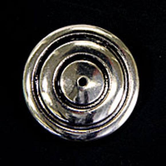 Plas 9x29mm saucer circles ant nkl 6pcs