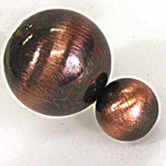 Plas 20mm round ant copper 12pcs
