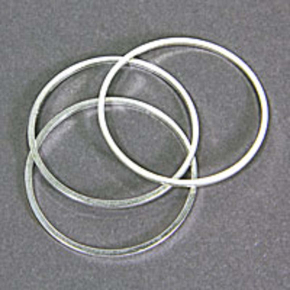 Metal 30mm 2mm thick ring silver 20pcs