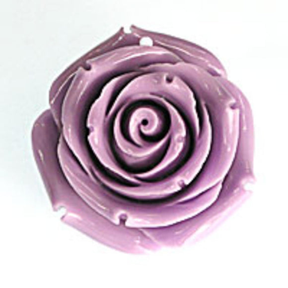 Rs 35mm English rose pendant lilac 1pc