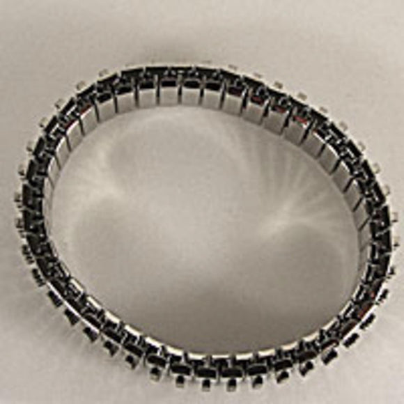 Metal 16mm elastic brlet/loops nkl 1p