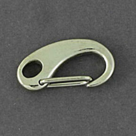 Metal 32mm kidney hinge clasp nickel 4pc
