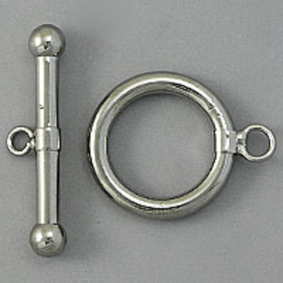 Metal 20mm FOB rnd NF nickel 2pcs