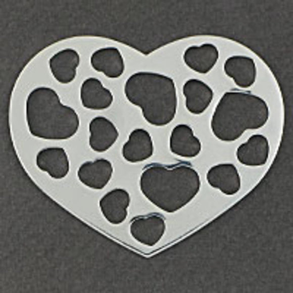 Metal 53mm heart/hrt cut out NF sil 2pc