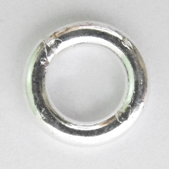 Sterling sil 10x2mm ring SOLDERED 2pcs