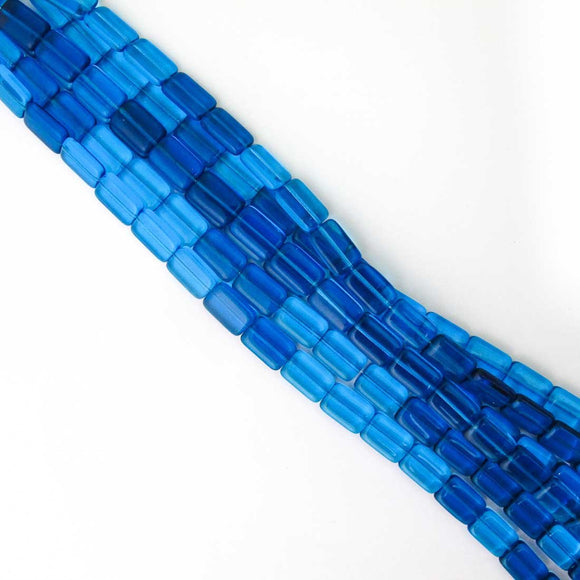 cz 15x10 rec trns capri blue 12pcs