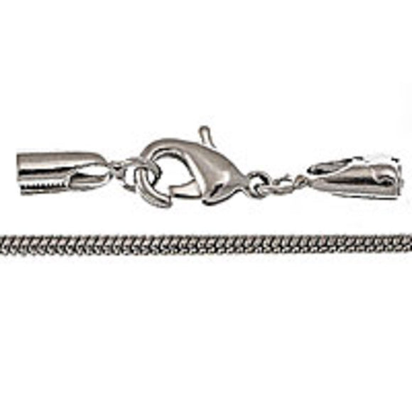 Metal chain 2.5mm snake nk 2mt/3 clasps