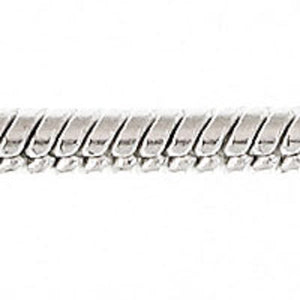 Metal chain 2.5mm snake sil 10metres