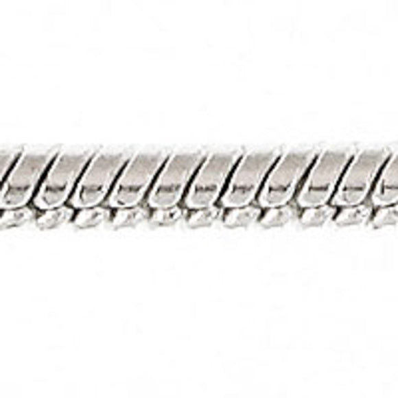 Metal chain 2.5mm snake sil 10metres